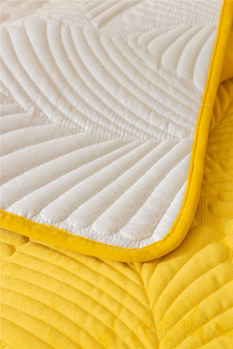 Autumn and winter style ultra soft solid color plush banana leaf sofa cushion modern simple double sofa cushion cloth factory direct sales_voghion.com