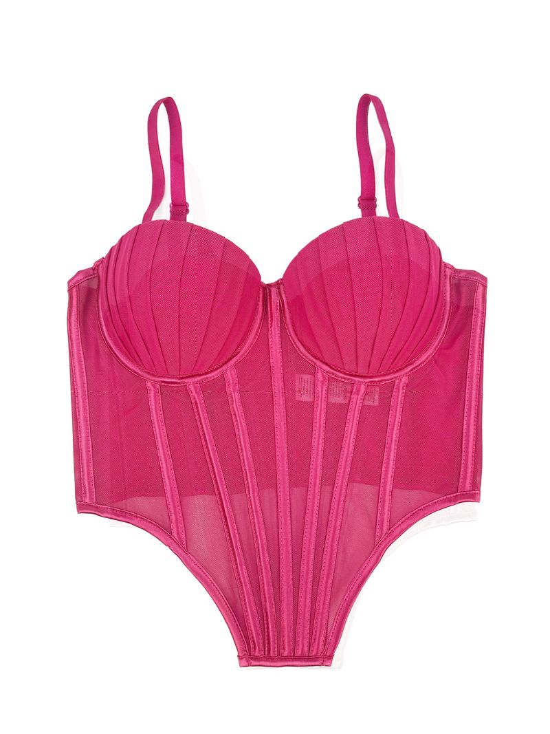 Women's Clothing Pleated Design Herringbone Bra High End Outer Wear Bra With Cup Pads Body Shaping Sling_voghion.com
