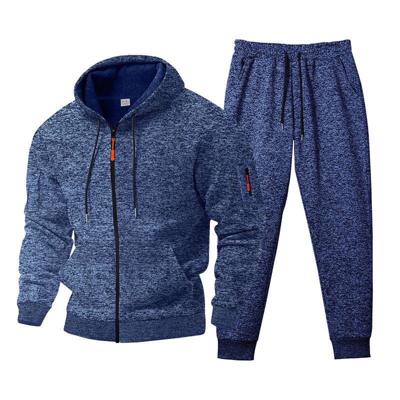 Completo da uomo con felpa con cappuccio e pantaloni jogger foderati in pile – Leggero e comodo (taglie dalla S alla XXXL)_voghion.com