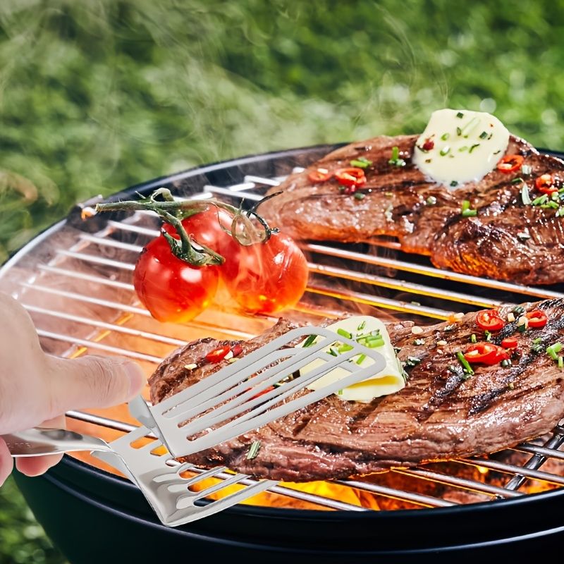 Edelstahl Servierzange für Küche Multifunktionswerkzeug Buffet Fisch Steak Salat Dessert Lebensmittelzubereitung_voghion.com