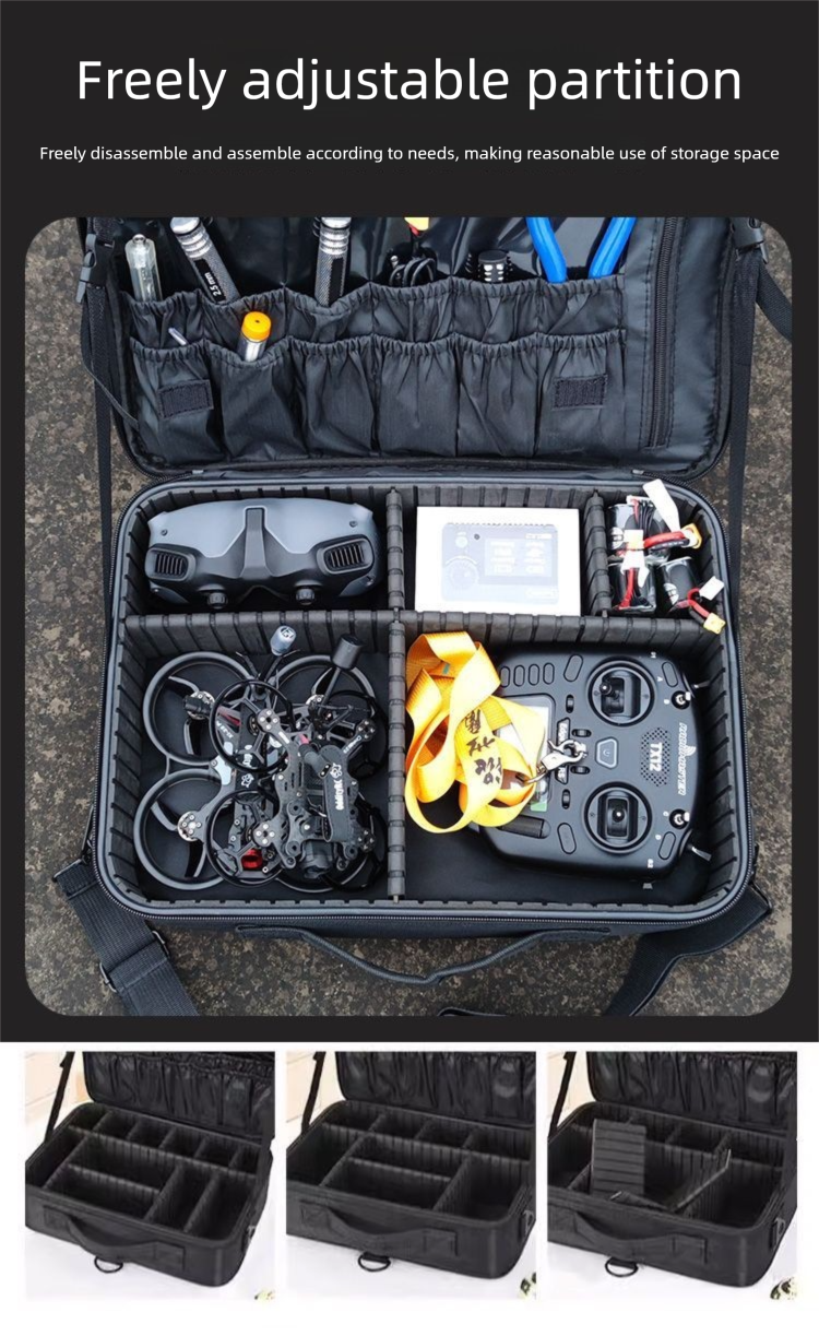 FPV Drone Model Storage Bag Oxford Waterproof Large Capacity Portable Easy-to-Carry Accessories Toolbox_voghion.com