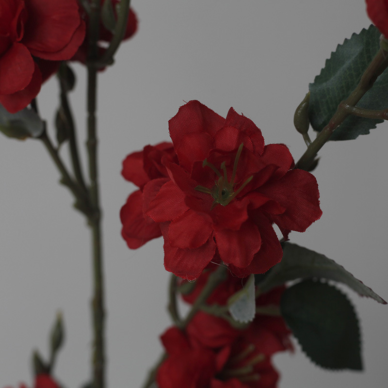 Nuovo fiore artificiale in stile cinese fiore di seta romantico rosa fiore di ciliegio pavimento floreale decorazione della casa di nozze ornamenti lunga camelia_voghion.com