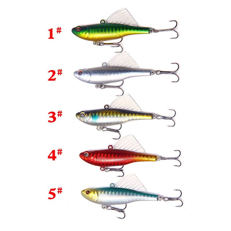 Przynęta Vib Lure Bait Twarda przynęta tonąca ołówkowa 6,5 cm/17,2 g ze skrzydłami symulująca przynętę na ryby sprzęt wędkarski_voghion.com