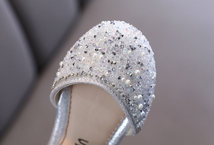 Neu Mädchen Prinzessin Einzelnen Schuhe Diamant Kleine Große Kinder Dance Performance_voghion.com
