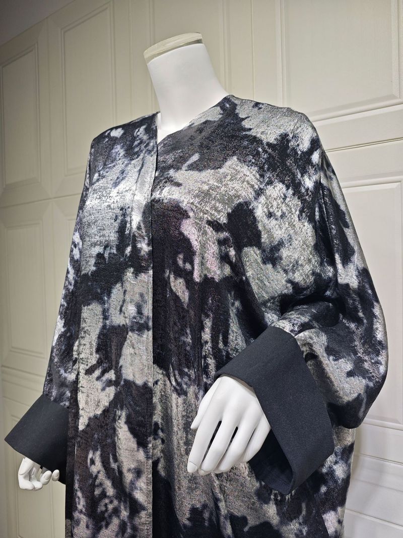 Damkläder Mellanöstern Muslimska damkläder Ny lös kappa Dubai Hot Stamping Abaya Cardigan Robe Damkläder Spot_voghion.com
