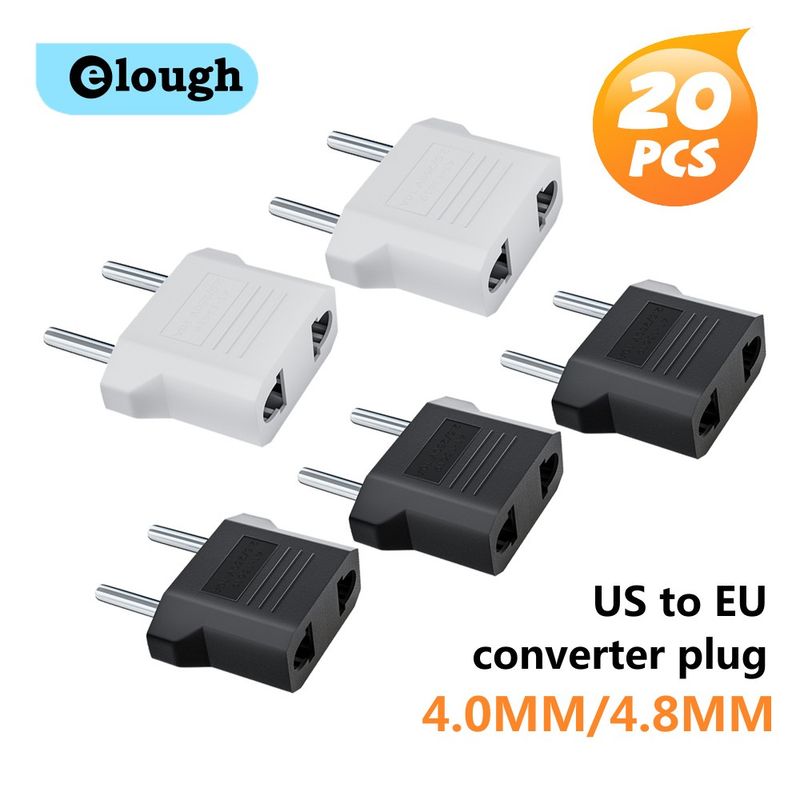 1-20 adattatori per prese elettriche da 4 mm/4,8 mm da USA a UE, convertitore da spina americana cinese KR a spina europea_voghion.com