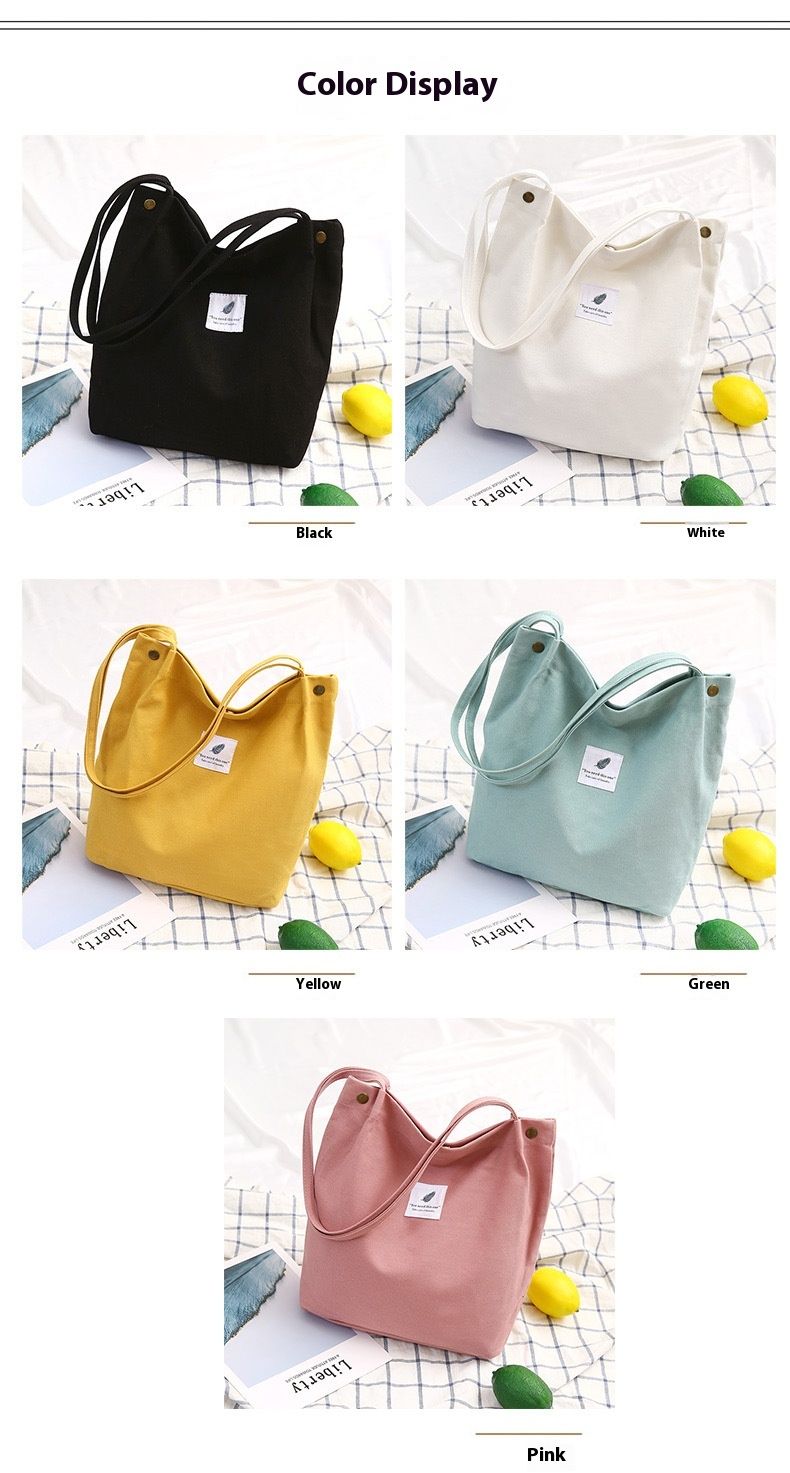 Sac en toile minimaliste de l'Académie artistique de mode Andralyn Sac en tissu de grande capacité Sac à bandoulière à main pour femme Sac de shopping_voghion.com