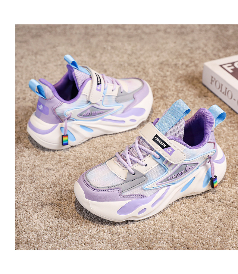 Mädchenschuhe Frühling und Herbst Neue Mesh-Sommer-Kindersportschuhe Obermaterial aus Leder, lässige Laufschuhe für große Jungen_voghion.com