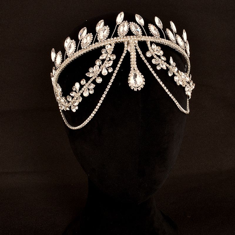 Pandebånd Hovedbeklædning Brud Bryllup Brudepige Hårtilbehør Pandebånd Perleblad Håndlavet Hårkrone_voghion.com