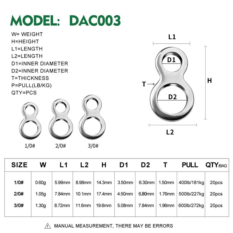 Lure Bait High-Strength Stainless Steel Flattened Ring Hook Binding Single Circle Fishing Gear Accessories Connector 20_voghion.com
