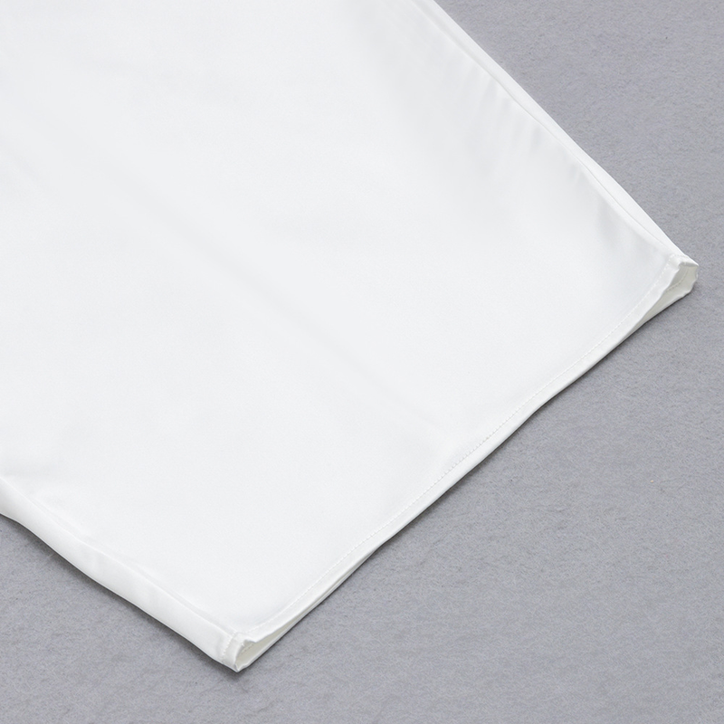 Women's simple sexy one-shoulder suspender splicing mesh backless slim dress for women_voghion.com