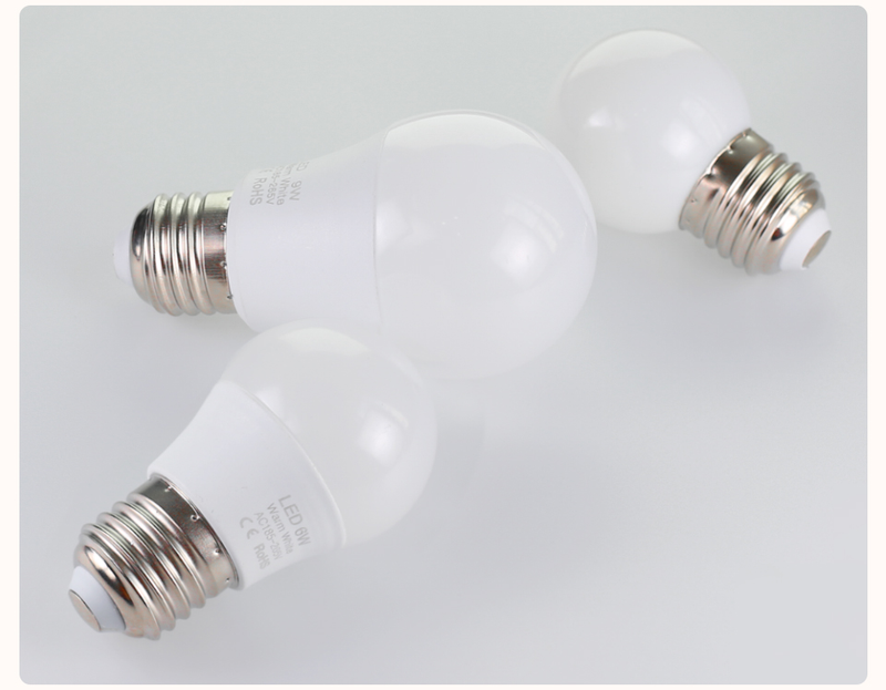 6 pièces LED ampoule lampes E27 AC220V 240V puissance réelle lampe à LED 18W 15W 12W 9W 6W 3W Lampada LED projecteur lampe de Table lumière LED_voghion.com
