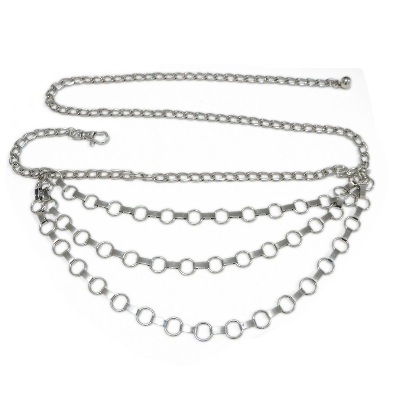 Women's Casual Belt, Punk Trendy Tassel Waist Chain, Women's Metal Slim Fitting Decorative Chain_voghion.com