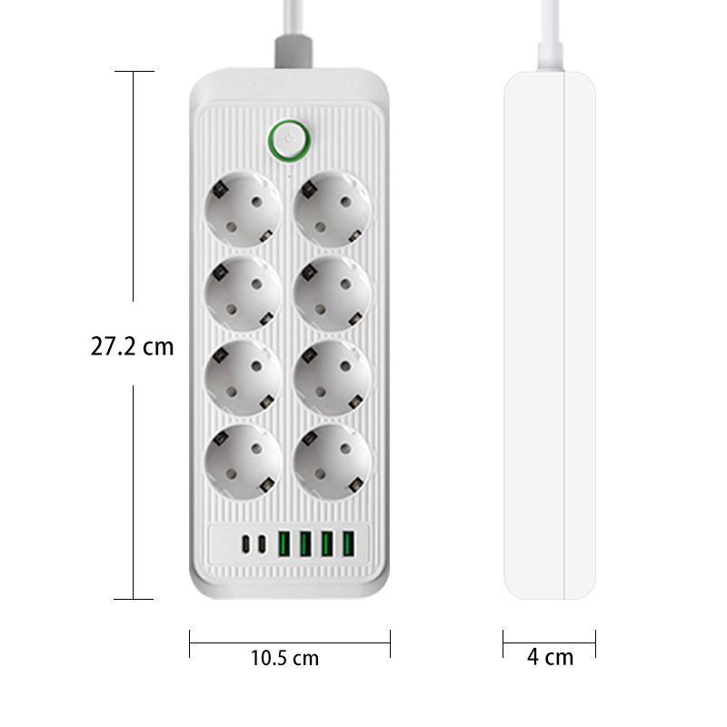European Round Head German Standard Conversion High Power Strip Korean Russian USB Socket_voghion.com