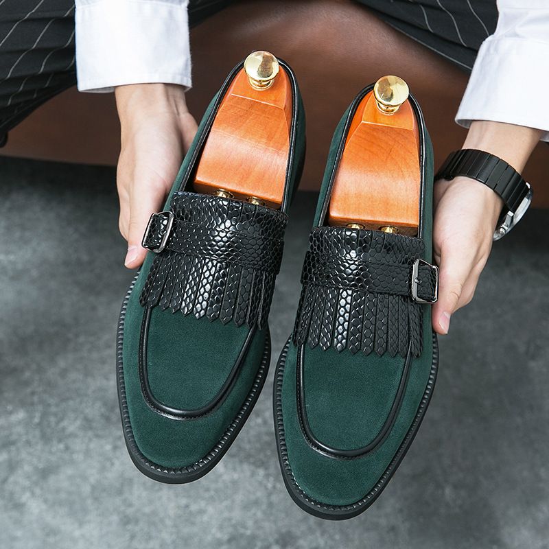 Unschlagbare Qualität Unschlagbare Qualität Neue Loafer, Schnallenquaste, Business-Leder, Britisches Herren-Fuß-Auf-Schuh-Set, Lederschuhe_voghion.com