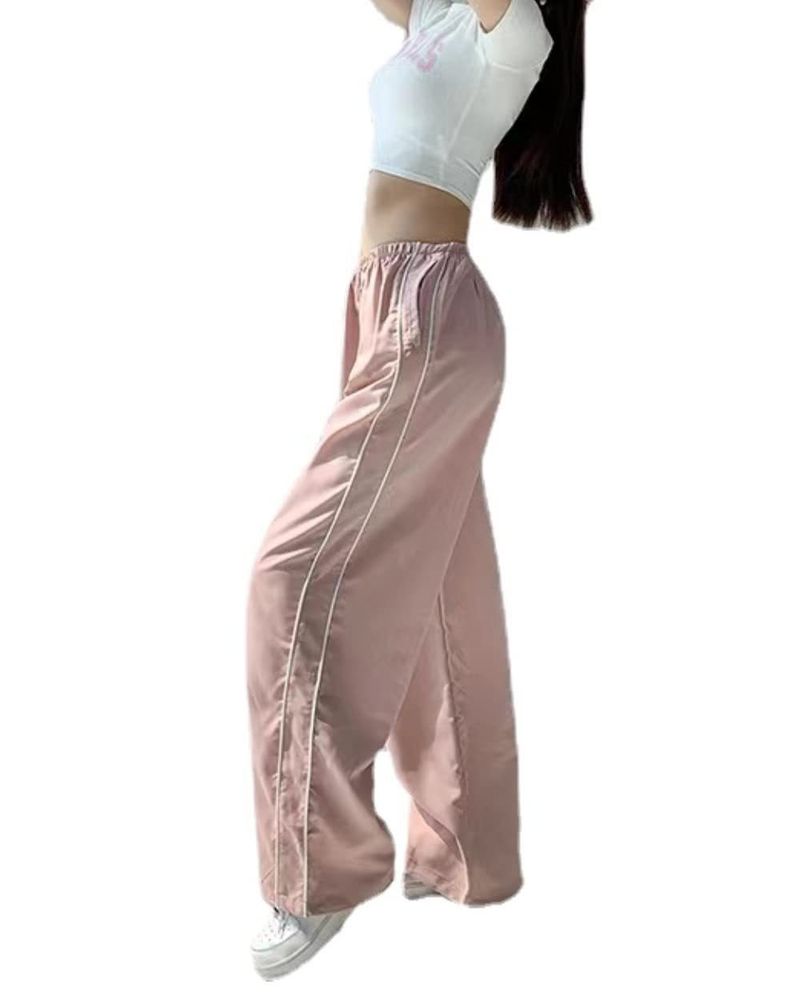 European And American New Personalized Two Side Drawstring Leisure Elastic Waist Multi Color Long Pants_voghion.com