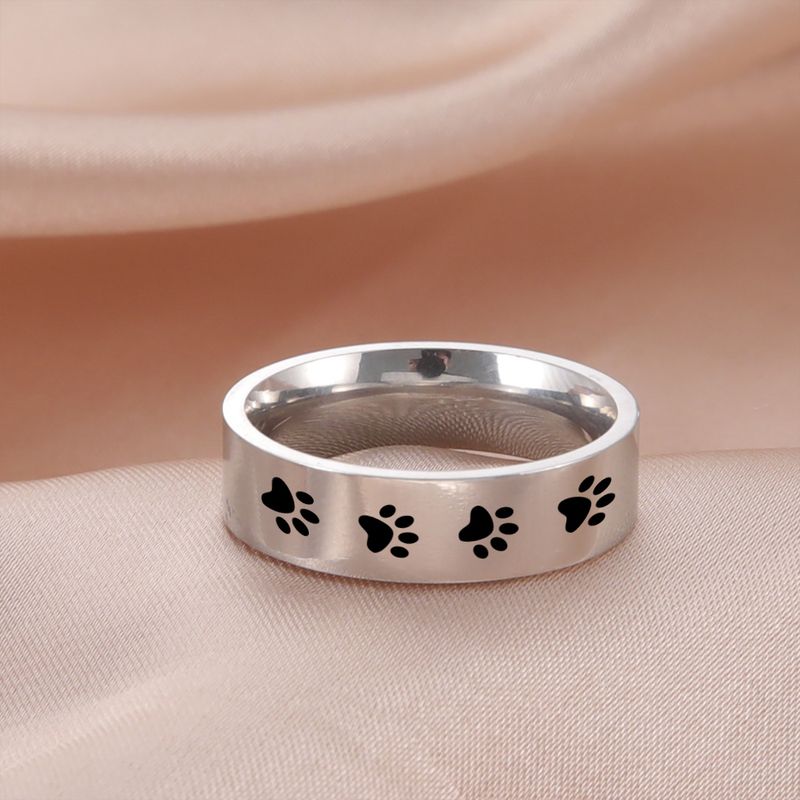 2025 Nuovi arrivi gioielli artiglio cane, novità, semplice anello in acciaio inossidabile, adatto per uomini e donne, matrimoni, regali di San Valentino,_voghion.com