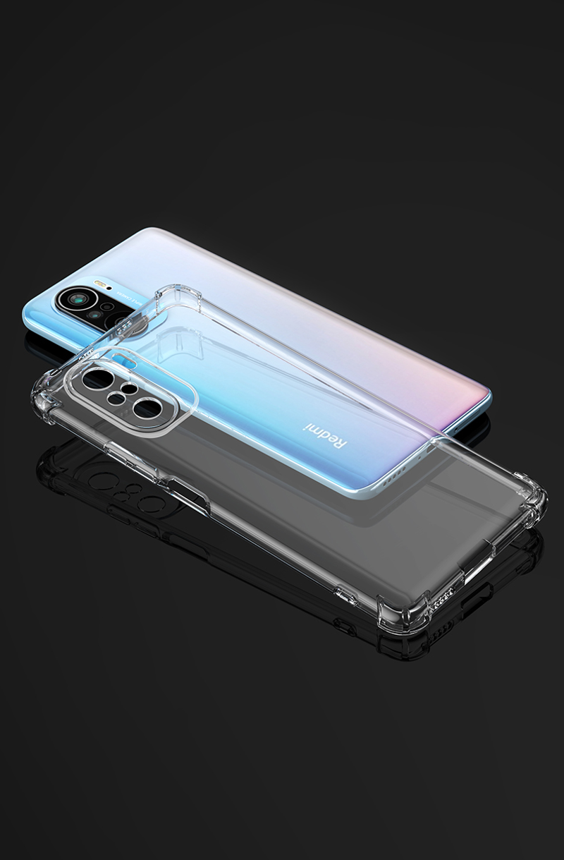 Xiaomi Redmi Note 11 10 9 8 11T 10T 10S 9S 8T için Darbeye Dayanıklı Silikon Telefon Kılıfı Şeffaf Yumuşak Kılıf_voghion.com