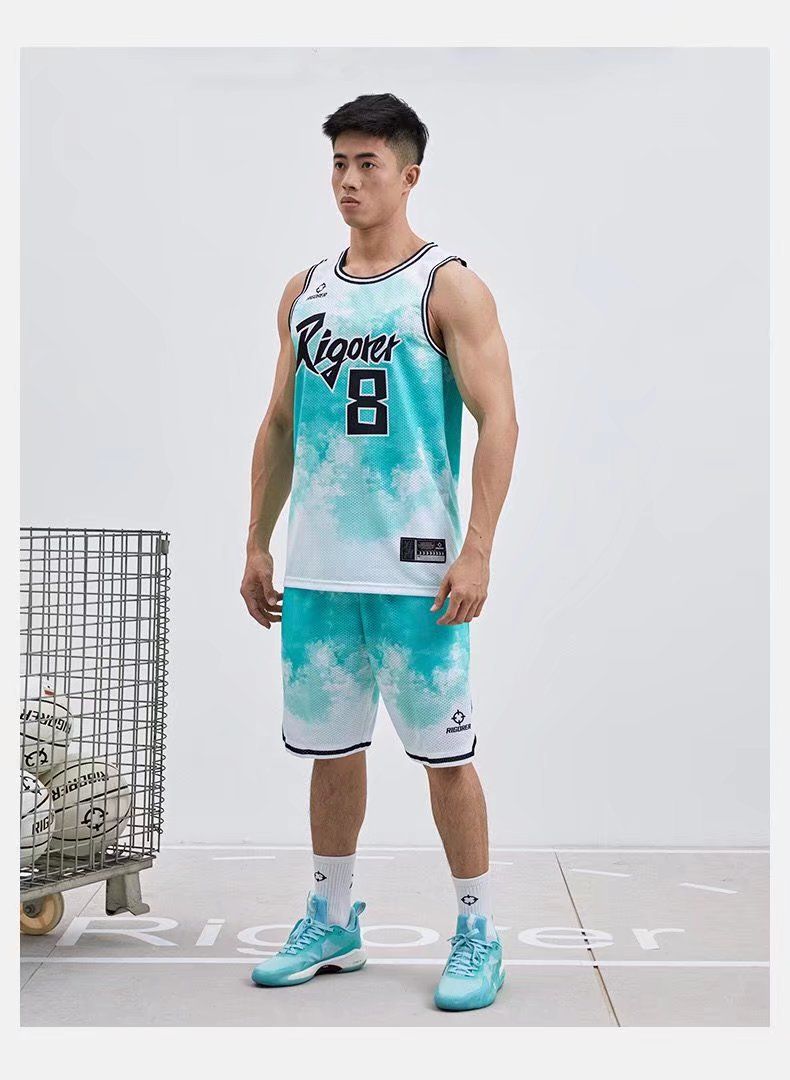 Basketball-Set, Trainingsweste für Wettkampfteams männlicher Studenten, große Größe, personalisiertes farbenfrohes Trend-Trikot_voghion.com