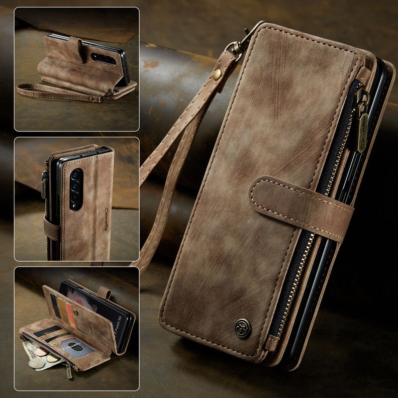 Applicable New Samsung Z Folder 6 Phone Case A35 Mobile Phone Leather Case Card Wallet Iphone14 Protective Case_voghion.com