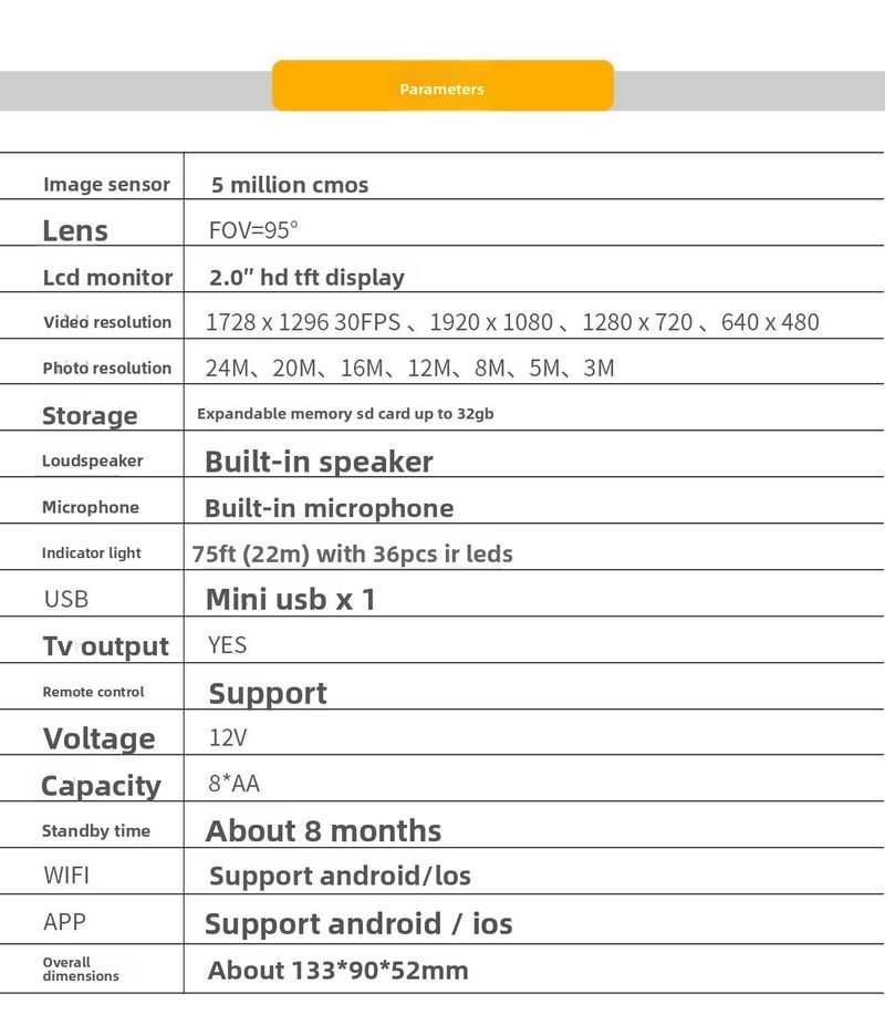 HD WiFi Outdoor Animal Monitoring Infrared Night Vision Tracking Hunting Camera_voghion.com