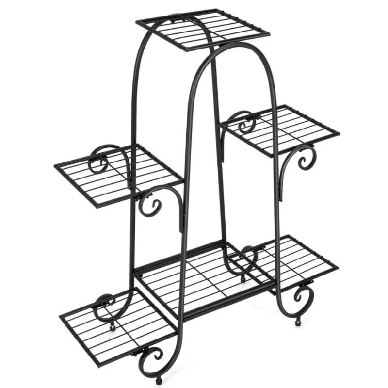 Adjustable 6-Tier With Pads Plant Foot Stand_voghion.com
