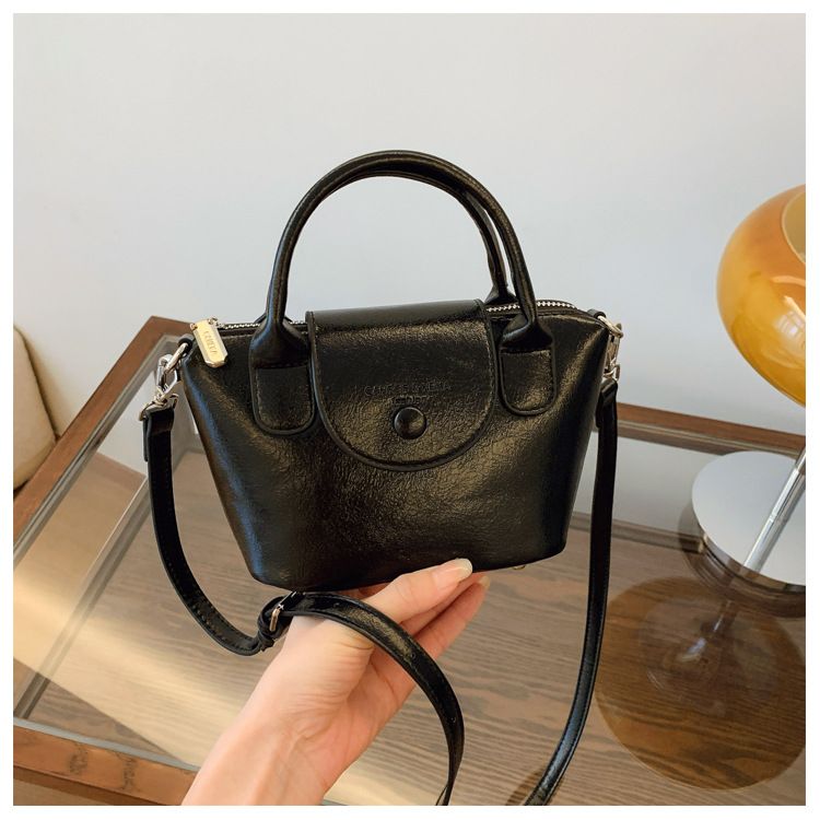 Hih end pleated texture handba for women 2024 niche desin draon bas Xian commutin crossbody versatile shoulder_voghion.com