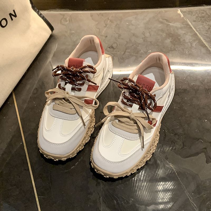 Doppi lacci, scarpe da ginnastica tedesche, donne sportive, nuovo articolo autunno 2024, suola morbida casual, versatile e spessa di alta qualità,_voghion.com