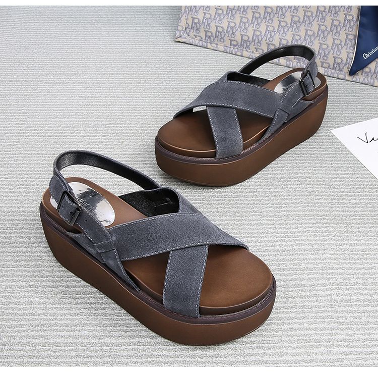Sandals 2025 Summer Open Toe Multifunctional Thick Bottom Women's Comfortable Casual Beach Shoes_voghion.com