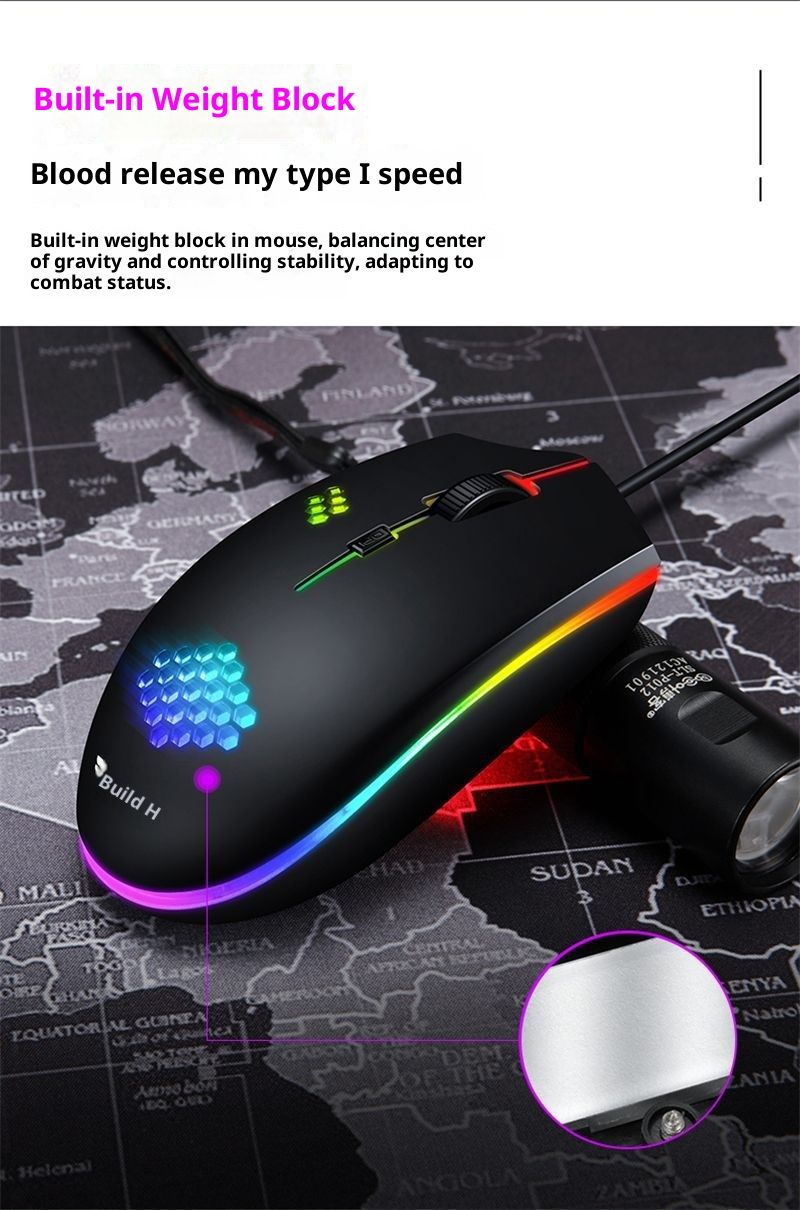 Digitex Digitex Universal USB Luminous Wired Gaming Mouse For Home Office Desktop Laptop Optical_voghion.com