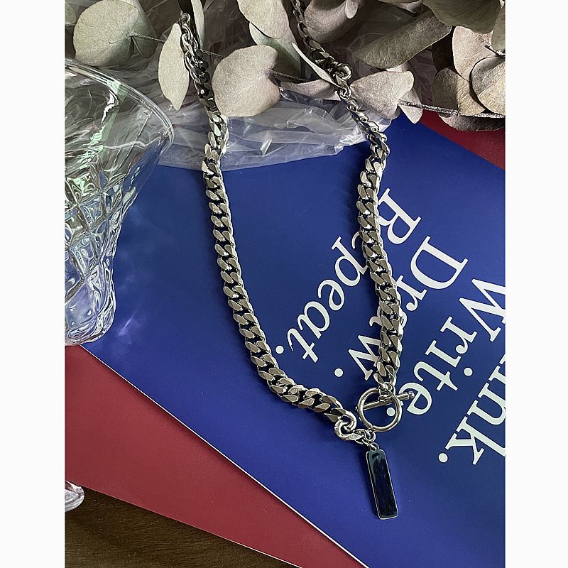 Jiage Me's Vielseitige Halskette INS Style Tredy Brad Zubehör Uisex Cuba Hip-Hop Sweatshirt Pullover Chai Für_voghion.com