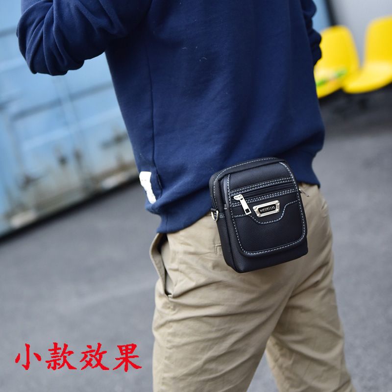 Borsa a tracolla monospalla alla moda, stile coreano, casual, da uomo, in tessuto Oxford, piccola, H201_voghion.com