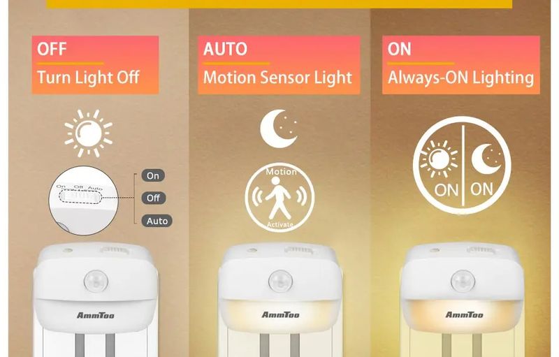 LED Motion Sensor Light EU US Plug Socket Lamps Children Lights Wireless Wall Bedside Bedroom Night Lamp_voghion.com
