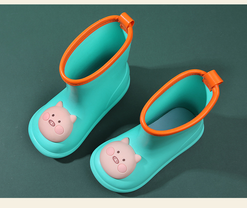 Regenstiefel für Mädchen und Jungen, niedliche Tiere, für draußen, wasserdicht, rutschfest, Gummistiefel für kleine Kinder, Motorrad-Regenstiefel_voghion.com