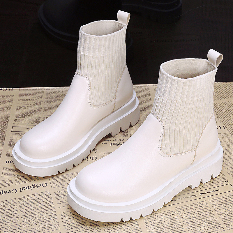 Calzini elastici sottili moda rossa nuova rete invernale da donna Boo suola spessa traspirante corta_voghion.com