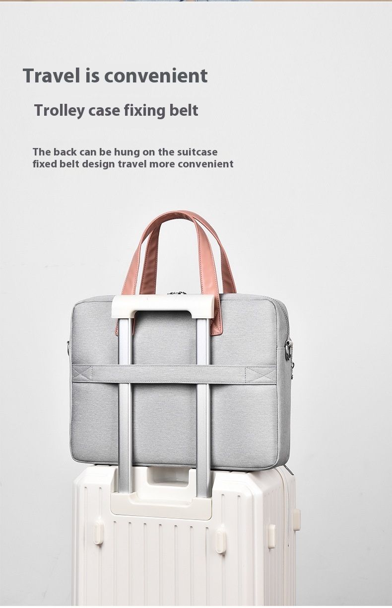 Fashionable And Minimalist Laptop Bag With Full Airbags Trendy Men's And Women's Handbag Suitable For Various Computers_voghion.com