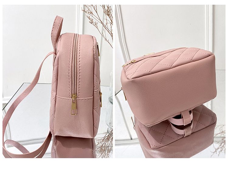 Bolso bandolera de hombro con estampado de cuadros rombos, de gran capacidad, informal, para teléfono móvil, para mujer_voghion.com