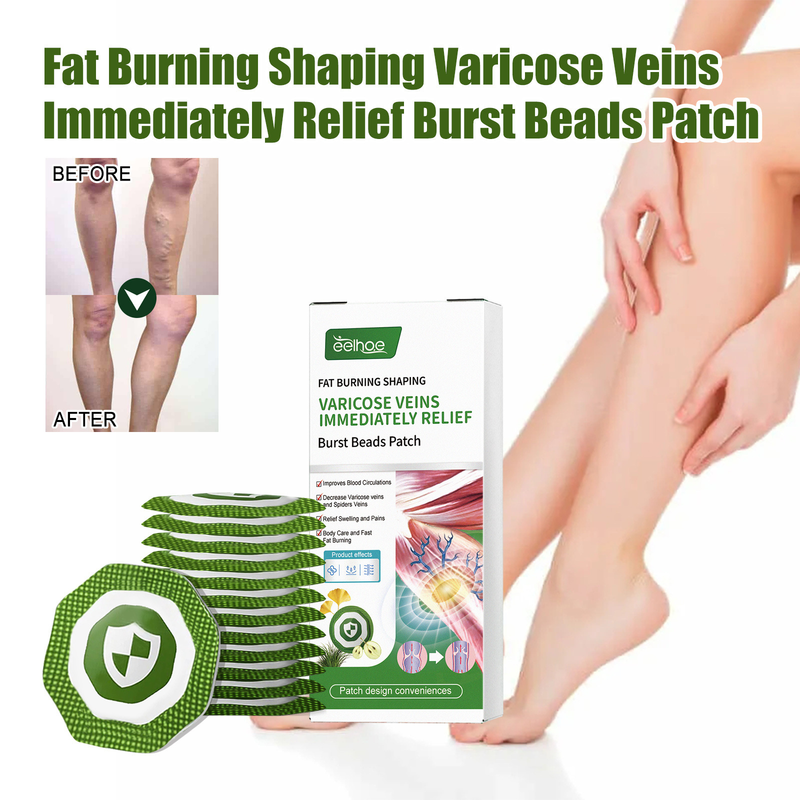 EELHOE slimming vein patch relieves swelling of veins, leg muscles, earthworm legs, body discomfort and body shaping patch_voghion.com