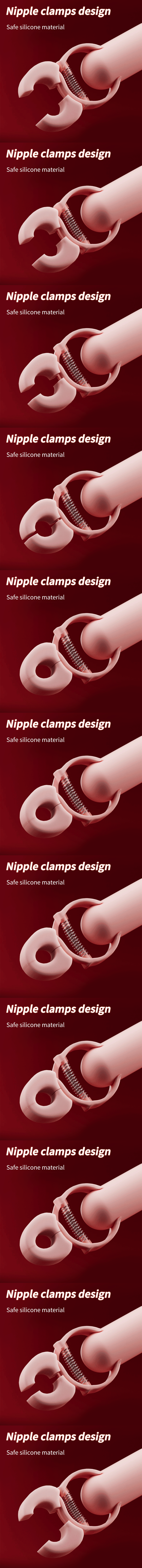 Vibromasseur à tétons 2023, 10 fréquences, pinces à tétons, stimulateur de massage des seins, jouets sexuels pour femmes, masturbation féminine_voghion.com