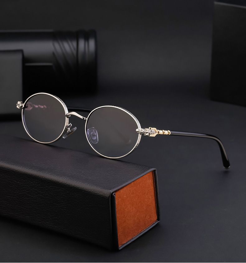 Ochelari de soare pentru bărbați și femei Ochelari de soare noi la modă cu cadru mic Ochelari de soare simpli personalizați pentru femei_voghion.com