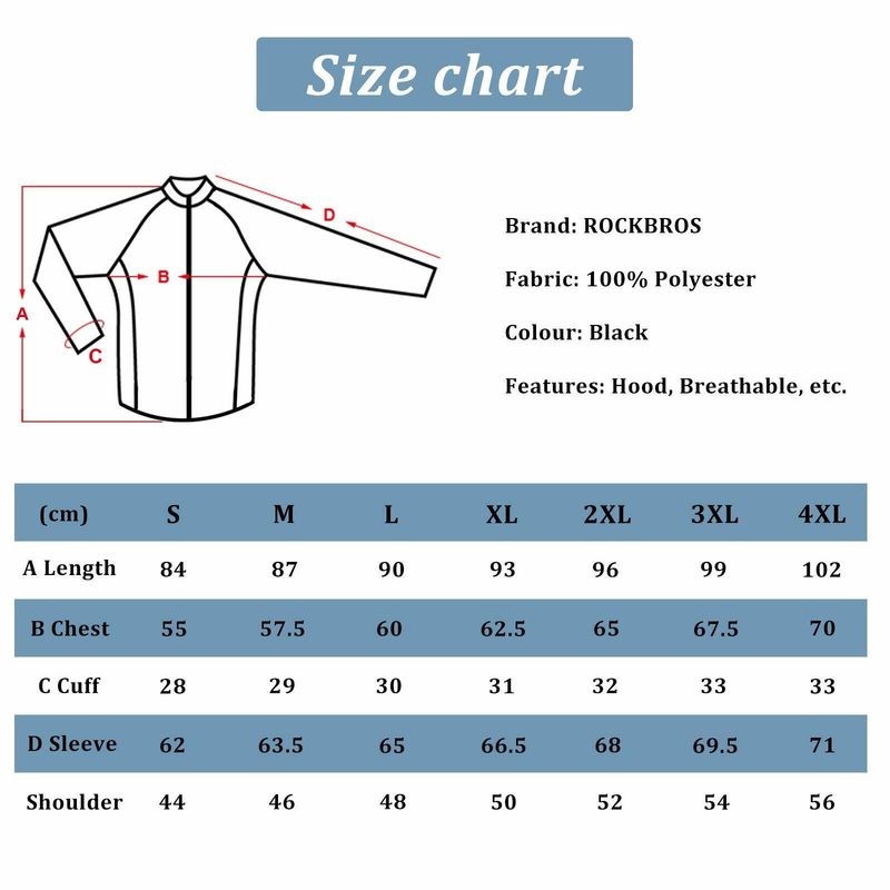 ROCKBROS Fahrradbekleidung Regenmantel Regenjacke wasserdicht winddicht Damen Herren M-4XL Neu_voghion.com