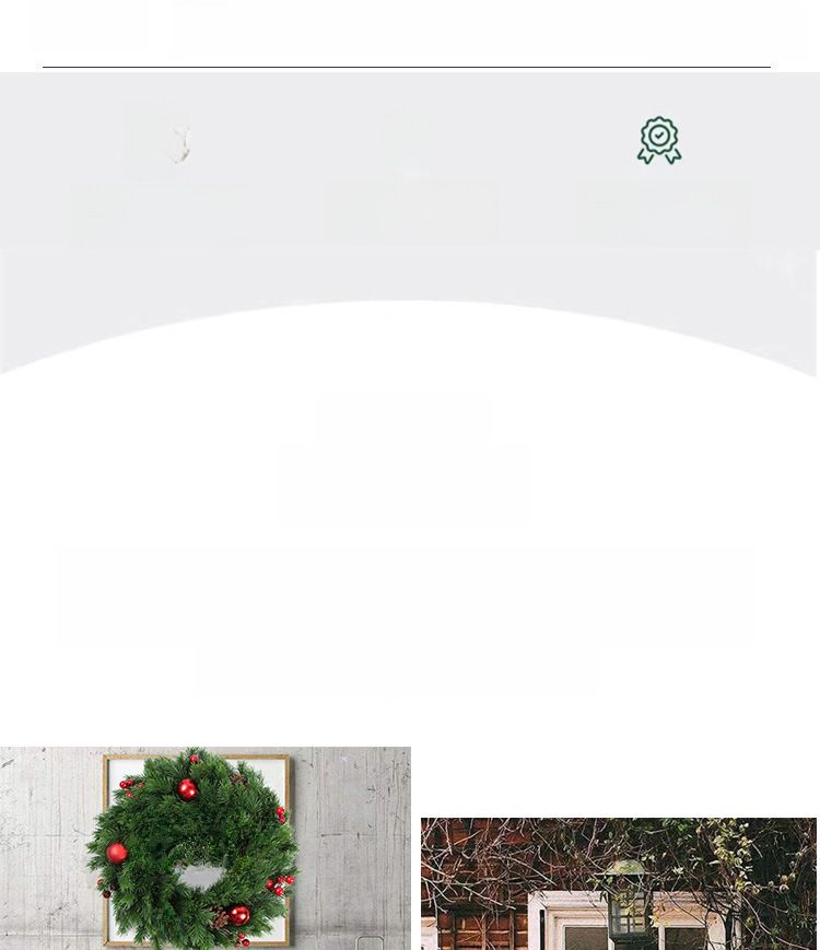 Wholesale foreign trade Christmas garland 35CM door hanging rattan ring ornaments Christmas decoration simulation Garland_voghion.com