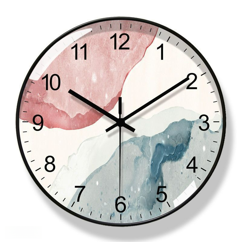 Orologio da parete silenzioso creativo, moderno, elegante, alla moda, leggero, di lusso, per soggiorno, alimentato a batteria_voghion.com