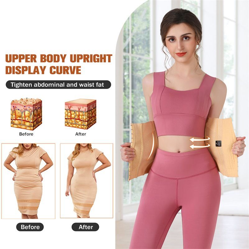 VoleFox Waist Trainer For Women High Waist Shaper Belt Strong Back Support Slimming Yoga Belt Large Size_voghion.com