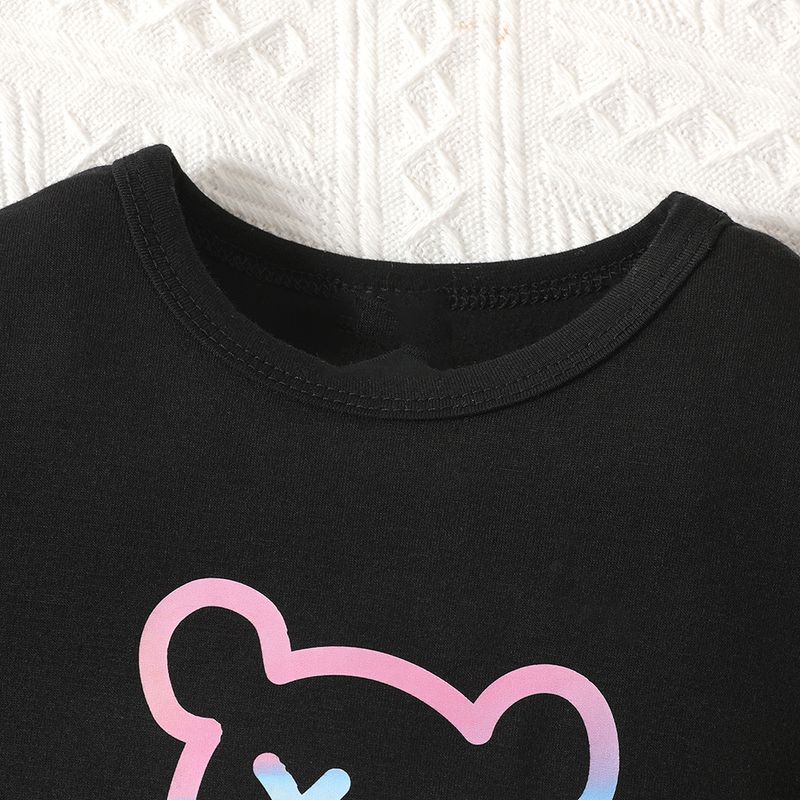 Madre e bambini INS neonato ragazzo cartone animato carino orso maniche corte cavallo aperto un pezzo casual gattonare vestiti tendenza_voghion.com