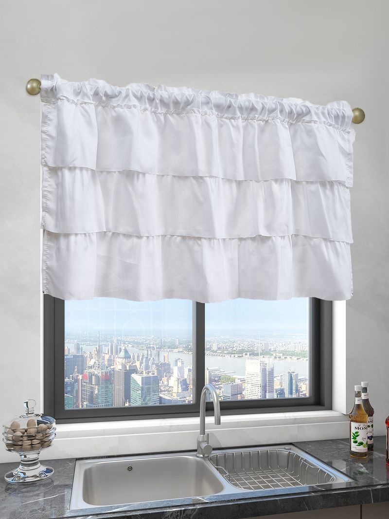 Cortinas semitransparentes modernas – cortinas de poliéster com babados para sala de estar (forro 100% blackout opcional, sem necessidade de furação, branco/prata/verde)_voghion.com