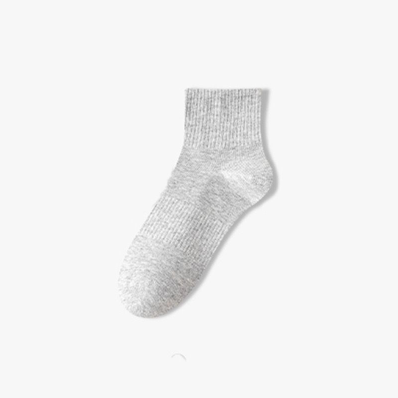 2025e Men's Odor-resistant Sweat-absorbing Spring Sports Mid-Calf Thin Solid Color Short Summer Women's Boat Socks_voghion.com