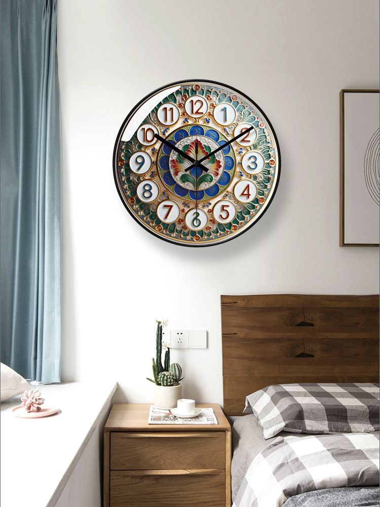 Ultra-leise 7107 Kreative Wohnzimmer Licht Luxus Einfache Moderne Persönlichkeit Home Wand Quarzuhr_voghion.com