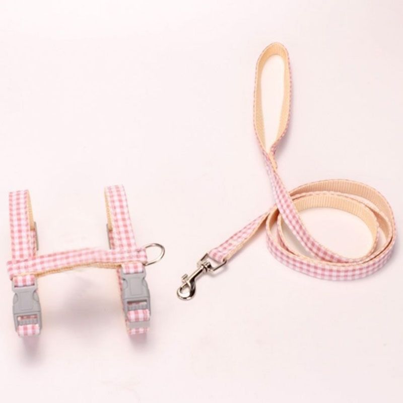 I-shaped Chest Harness Pet Small Cute Sheep Dog Walking Cat Leash Factory_voghion.com
