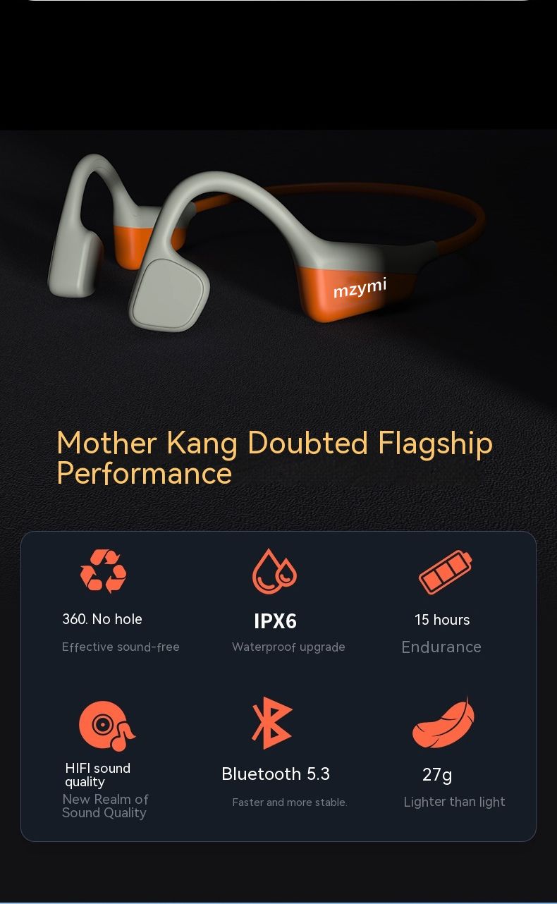 Cuffie mzymi I18PRO Bluetooth 5.3 con archetto da collo, auricolari sportivi a conduzione ossea, auricolari TWS HiFi, cuffie wireless_voghion.com